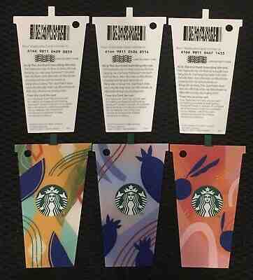 Full set of 3 Vietnam Starbucks card cards iss.on 23 Jul 2019 - PIN INTACT - Sold on eBay Oct, 21st 2019 for $15.00