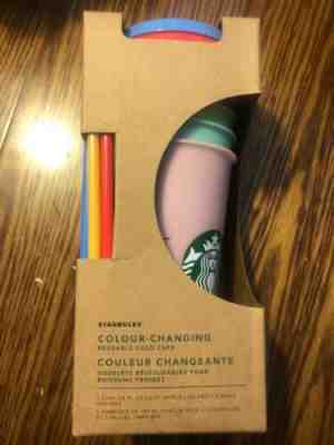 Starbucks Color Changing Cold Cups Tumbler 5 Pack Venti Reusable NEW Summer 2019 - Sold on eBay Oct, 21st 2019 for $65.00