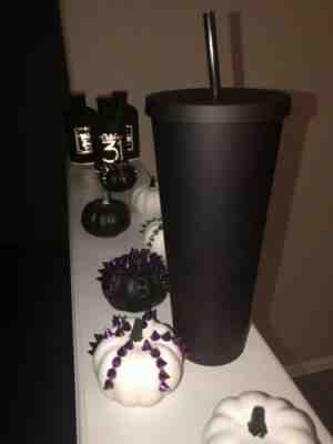 STARBUCKS MATTE PURPLE TUMBLER 2019 EDITION 24OZ HALLOWEEN TIME Hard to find  - Sold on eBay Oct, 21st 2019 for $37.00