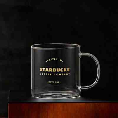 [Starbucks] Glass Heritage Mug - 18 oz - Sold on eBay Oct, 21st 2019 for $48.99