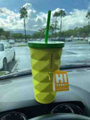 Starbucks Hawaii HI Collection PINEAPPLE Cold Cup 16OZ Metal Tumbler Grande - Sold on eBay Oct, 21st 2019 for $30.00