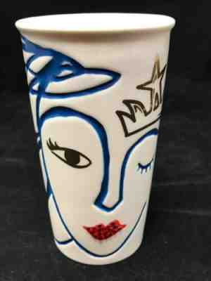 STARBUCKS Siren Swarovski 10 oz 2016 Anniversary Ceramic Travel Mug NO TOP - Sold on eBay Oct, 20th 2019 for $28.00