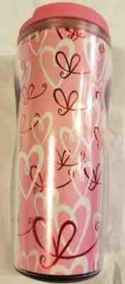Rare Starbucks Coffee Tall Tumbler Pink Hearts 2004-06 16oz Valentine's Day - Sold on eBay Oct, 20th 2019 for $19.67