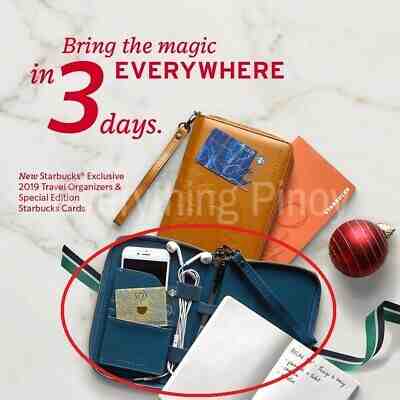 Starbucks Philippines TEAL GREEN Travel Organizer 2019 - Sold on eBay Oct, 20th 2019 for $29.99