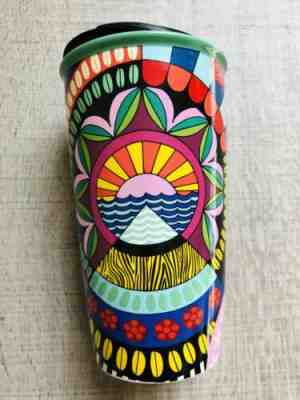 NEW Starbucks JESSIE And KATEY Ceramic Tumbler Traveler Coffee 12oz Mug 2018 - Sold on eBay Oct, 20th 2019 for $39.99