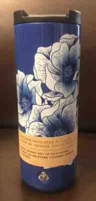 NEW Starbucks 2019 Stainless Steel Insulated Blue Floral Tumbler 16oz NO RES!!! - Sold on eBay Oct, 20th 2019 for $23.00