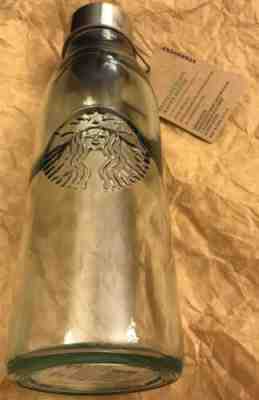STARBUCKS Recycled Glass Water Bottle 20 oz NEW  NO RESERVE!!! - Sold on eBay Oct, 20th 2019 for $30.00