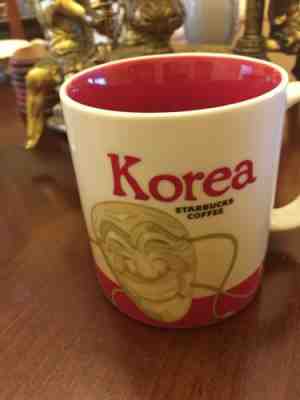  Starbucks Coffee Korea Mask Collector Series 16 Ounce Coffee Mug Cup - Sold on eBay Oct, 20th 2019 for $49.99