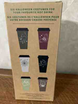 NIB 2019 Starbucks Halloween Reusable Hot Cups Limited Edition RARE 6 in Set - Sold on eBay Oct, 20th 2019 for $20.50