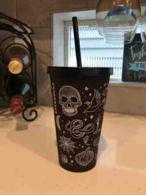 Starbucks Halloween 2019 Skull 16 Oz Tumbler Cup Purple/Black NEW SUPER RARE - Sold on eBay Oct, 20th 2019 for $40.00