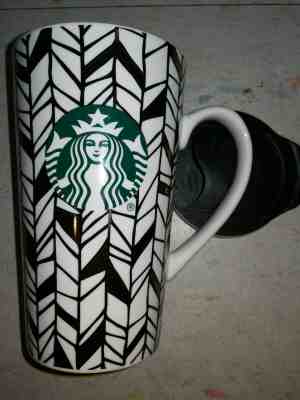 Starbucks GOLD MOASIC Mermaid LOGO 14 oz w/ Lid & Handle TALL Coffee Mug Tea Cup - Sold on eBay Oct, 20th 2019 for $19.99