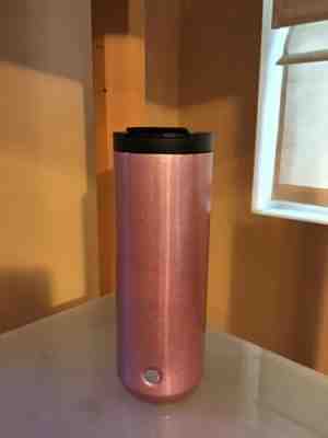 Starbucks Stainless Steel Pink Glittery Tumbler 16 fl oz 2018 - Sold on eBay Oct, 20th 2019 for $35.00