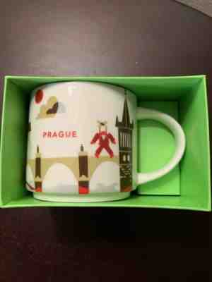 Starbucks Mug Prague Czech Republic You Are Here 14oz Brand New Unused Tiny Chip - Sold on eBay Oct, 20th 2019 for $24.99