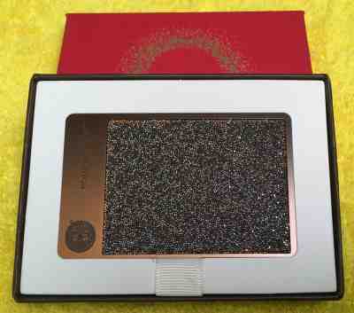 Starbucks Swarovski Crystal Limited Edition Stainless Steel Espresso Card - Sold on eBay Oct, 20th 2019 for $425.00