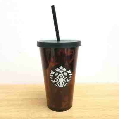Starbucks Tortoise Shell Brown Grande Cold Cup Tumbler 16 oz Insulated NEW - Sold on eBay Oct, 20th 2019 for $20.00