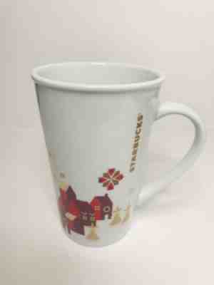 STARBUCKS 2013 Christmas Village Holiday 22 Oz Coffee Mug Tea Cup 6" Tall  - Sold on eBay Oct, 20th 2019 for $18.00