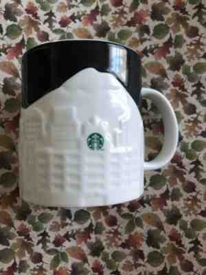 Starbucks Collector Series Seattle Space Needle Black White Mug Cup 2012 16 oz - Sold on eBay Oct, 20th 2019 for $21.24