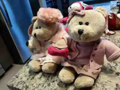 Set 2 Starbucks Bearista Bears "Pink ladies" Springtime bearistas - Sold on eBay Oct, 20th 2019 for $19.99