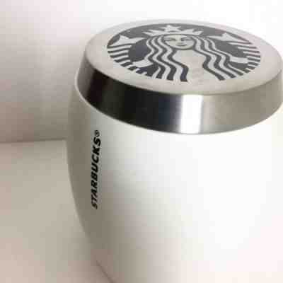 Starbucks Ceramic Siren White Coffee Bean Jar Canister Cookie Jar - Sold on eBay Oct, 20th 2019 for $36.00