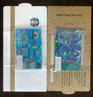 Starbucks Singapore City Gift Cards Set (2013) - Day and Night with sleeves. - Sold on eBay Oct, 20th 2019 for $26.00