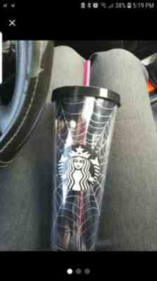 NEW Starbucks Halloween Tumbler Spider Web Glitter Limited Edition Fall 2019 - Sold on eBay Oct, 20th 2019 for $29.99