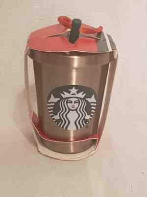 NEW STARBUCKS 2018 STAINLESS STEEL GLITTER COLD CUP CHRISTMAS ORNAMENT STRAW - Sold on eBay Oct, 20th 2019 for $15.99