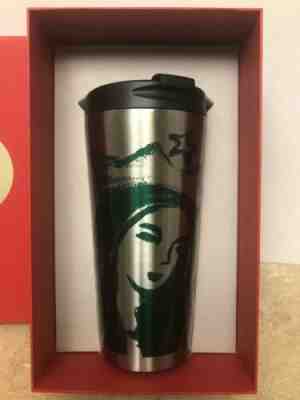 Starbucks 2014 Stainless Steel 16oz Tumbler Siren New in Dot Collection Red Box! - Sold on eBay Oct, 20th 2019 for $24.95