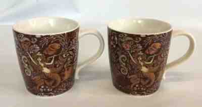Starbucks Siren Mermaid Coffee Mug Copper Brown Cup 2009 Bone China 12oz Set 2 - Sold on eBay Oct, 20th 2019 for $25.80