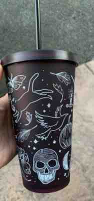 RARE Starbucks Halloween 2019 Skull Tumbler Deep Purple -  Grande 16 Oz. - Sold on eBay Oct, 20th 2019 for $49.99