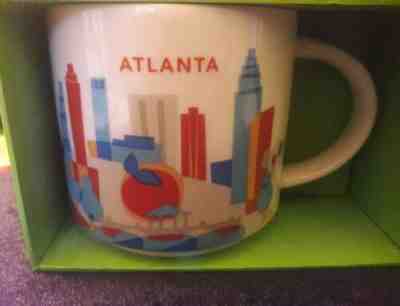 NIB With SKU STARBUCKS  ATLANTA,GEORGIA USA You Are Here (YAH) 14 Oz Mug. Rare - Sold on eBay Oct, 20th 2019 for $27.00