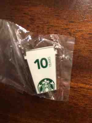 RARE! Starbucks Partner 10 Year Anniversary Pin Sealed! - Sold on eBay Oct, 20th 2019 for $26.95