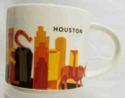 Starbucks 2014 HOUSTON TEXAS You Are Here Collection YAH 14 oz Coffee Tea Mug - Sold on eBay Oct, 20th 2019 for $20.00