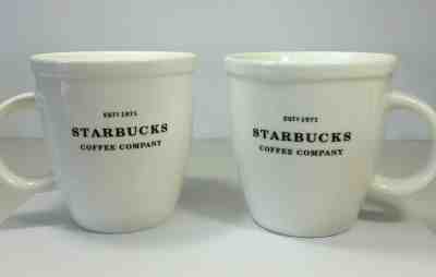Lot of 2 Starbucks 2006 Barista Coffee Mug Abbey Est 1971 Collectible Series - Sold on eBay Oct, 20th 2019 for $23.99