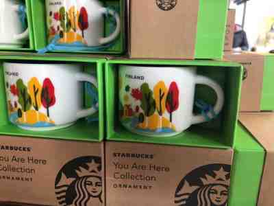  Starbucks Finland You Are Here YAH Series MINI Ornament Mug With box 2 OZ - Sold on eBay Oct, 20th 2019 for $42.99