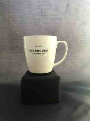 STARBUCKS 2007 White w/Black Text “Teddy Mug” NIB - Sold on eBay Oct, 20th 2019 for $17.99