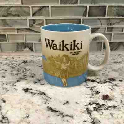 Starbucks Waikiki Coffee Cup Mug Collector Series 16 Oz  - Sold on eBay Oct, 19th 2019 for $40.00