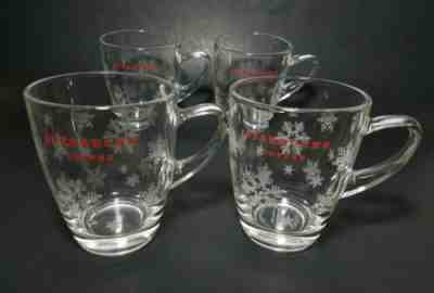Starbucks Coffee Snowflake Christmas Holiday 10 Oz. Coffee Cup Mugs - Lot of 4  - Sold on eBay Oct, 19th 2019 for $22.95