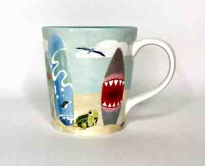 2010 Starbucks HAWAII Sand Sun Shark Surfboards Coffee Cup Beach Bone China Mug - Sold on eBay Oct, 19th 2019 for $15.00