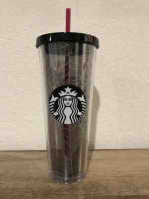 Starbucks Spiderweb Halloween Tumbler Cup Glitter Web Limited Edition Fall 2019 - Sold on eBay Oct, 19th 2019 for $35.00