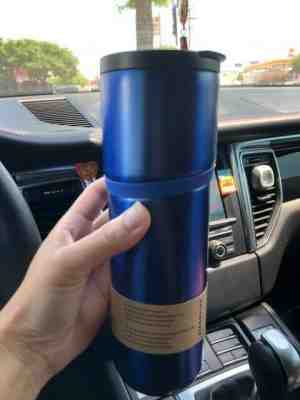 NEW Starbucks Blue Water Bottle Vacuum Insulated Tumbler 16oz Summer 2019 - Sold on eBay Oct, 19th 2019 for $23.00