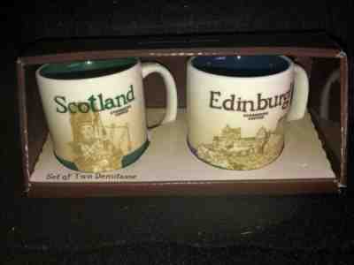 STARBUCKS SET OF 2 DEMITASSE CUPS/MUGS  SCOTLAND & EDINBURGH 2009 (3OZ)!NIB - Sold on eBay Oct, 19th 2019 for $31.99