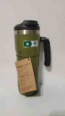  Starbucks Military  Stainless Steel Thermal Coffee Tumbler Thermos 20 oz. - Sold on eBay Oct, 19th 2019 for $49.99