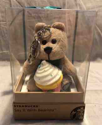 Starbucks 2017 Say it With Bearista cupcake keychain~Gift Box 1pc~US Seller~HTF! - Sold on eBay Oct, 19th 2019 for $25.00