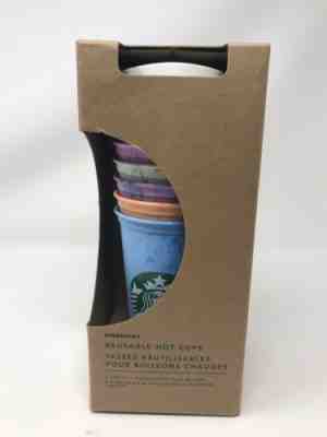 Starbucks Marble Reusable Hot Cup Collection Pack Of 6 W/Lids 16oz Summer 2019 - Sold on eBay Oct, 19th 2019 for $29.99