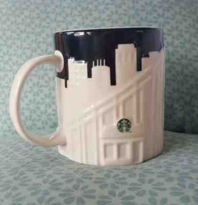 STARBUCKS~SAN FRANCISCO Collector Series~Coffee Tea Cocoa 16oz Mug~B&W~Ceramic - Sold on eBay Oct, 19th 2019 for $29.00