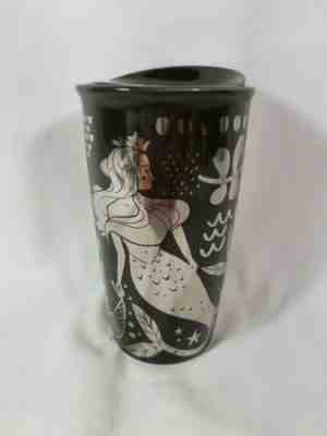 Starbucks Brown & Silver Mermaid Mug Travel Coffee Tumbler 12oz w/ Ceramic Top - Sold on eBay Oct, 19th 2019 for $19.99