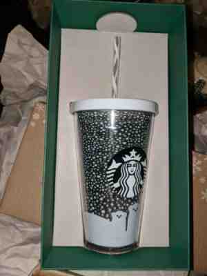 Starbucks Travel Cold Cup Tumbler 2016 16 oz Christmas Holiday Polar Bear New - Sold on eBay Oct, 19th 2019 for $24.95