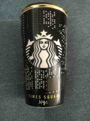 2015 Starbucks Times Square Ceramic Tumbler Travel Mug 12oz NYC Broadway - Sold on eBay Oct, 19th 2019 for $21.99