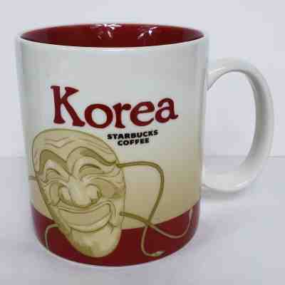  Starbucks Coffee Korea Mask Collector Series 16 Ounce Coffee Mug Cup - Sold on eBay Oct, 19th 2019 for $39.99