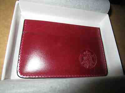 2013 STARBUCKS PHILIPPINES *CARD Leather case* Magenta LIMITED EDITION NEW - Sold on eBay Oct, 19th 2019 for $49.99